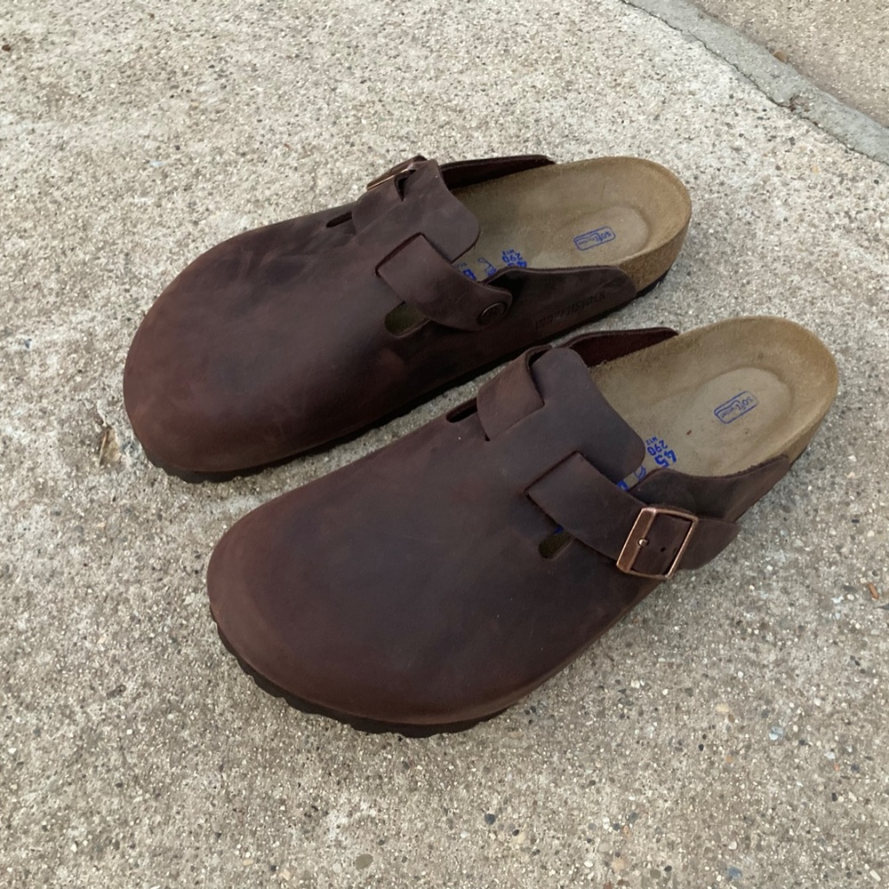 Birkenstock Boston Soft Footbed Habana Leather size 45 NEW